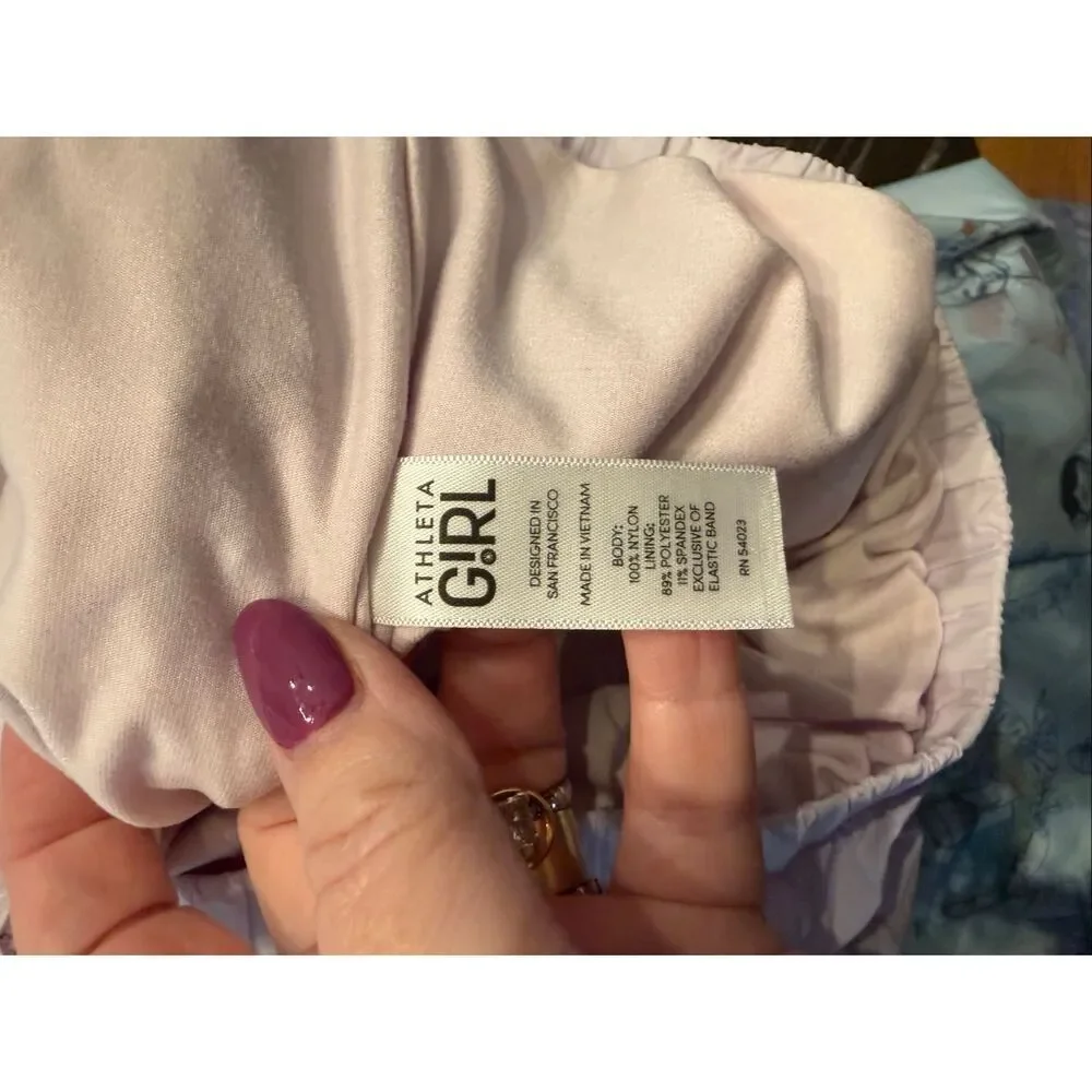 Athleta Girl Lavender Fully Lined Pullover Windbreaker Sz M / 8-10 EUC
